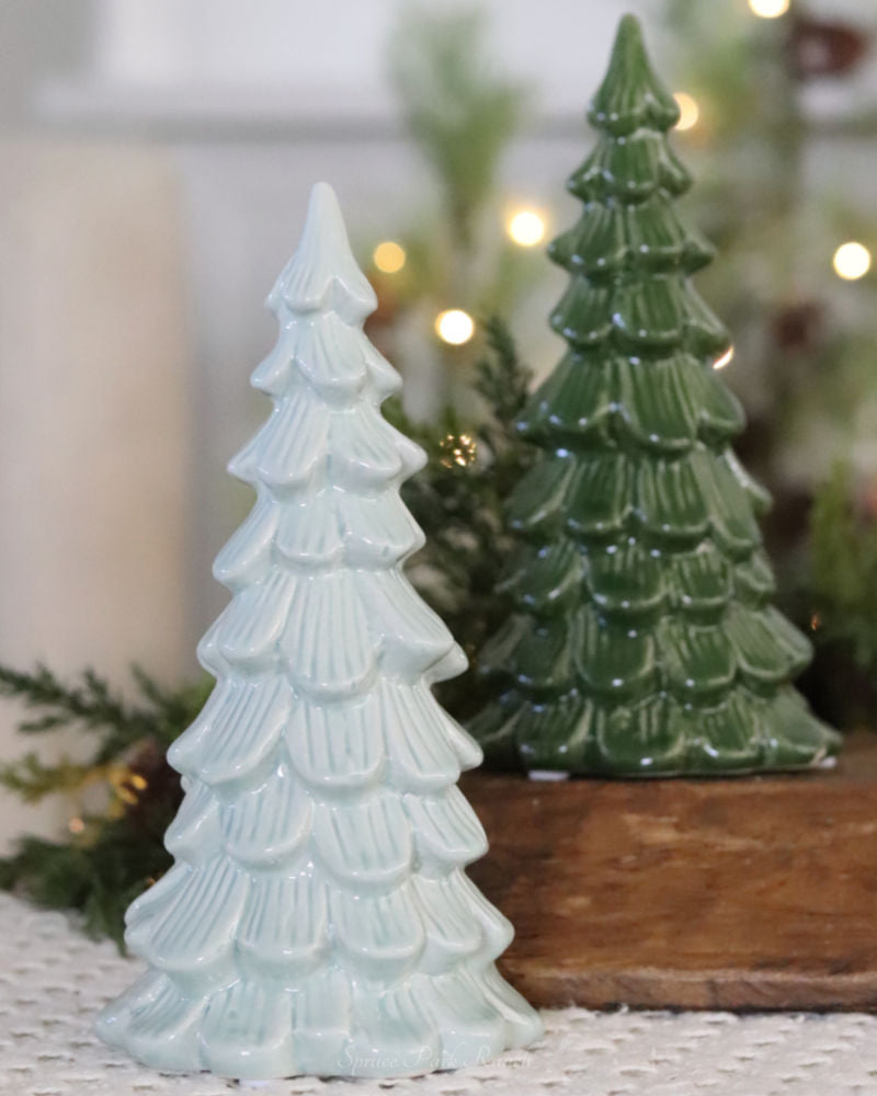 Iridescent Ceramic Tree 8"