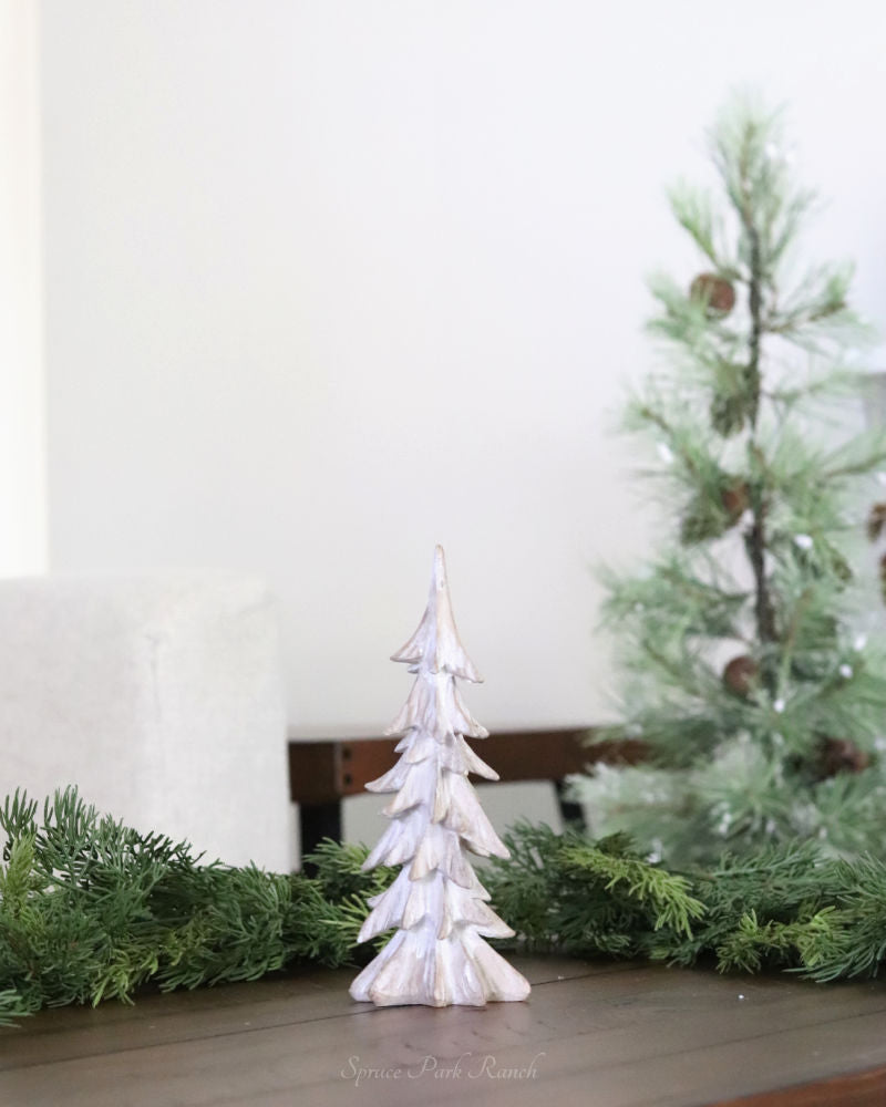 Rustic Natural Resin Christmas Tree