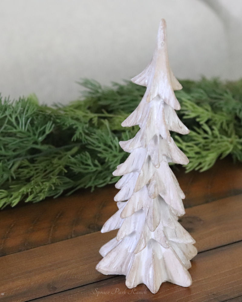 Rustic Natural Resin Christmas Tree