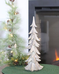 Gold Brushed Resin Christmas Tree