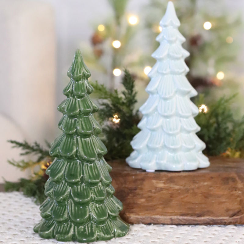 Iridescent Ceramic Tree 8"