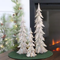 Gold Brushed Resin Christmas Tree