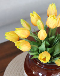 Mini Wild Tulip Bundle Yellow Real Touch 10"