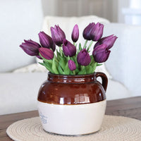 Mini Wild Tulip Bundle Purple Real Touch 10"