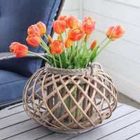 Tulip UV Resistant Orange Real Touch Bundle 15"