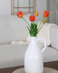 Tulip UV Resistant Orange Real Touch Bundle 15"