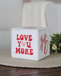 Valentine's Decorative Wood Cube