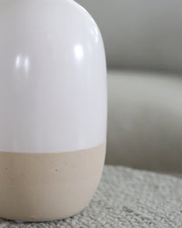 White and Natural Vase