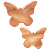 Textured Apricot Butterfly Block