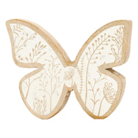 Flower-Engraved Butterfly Block