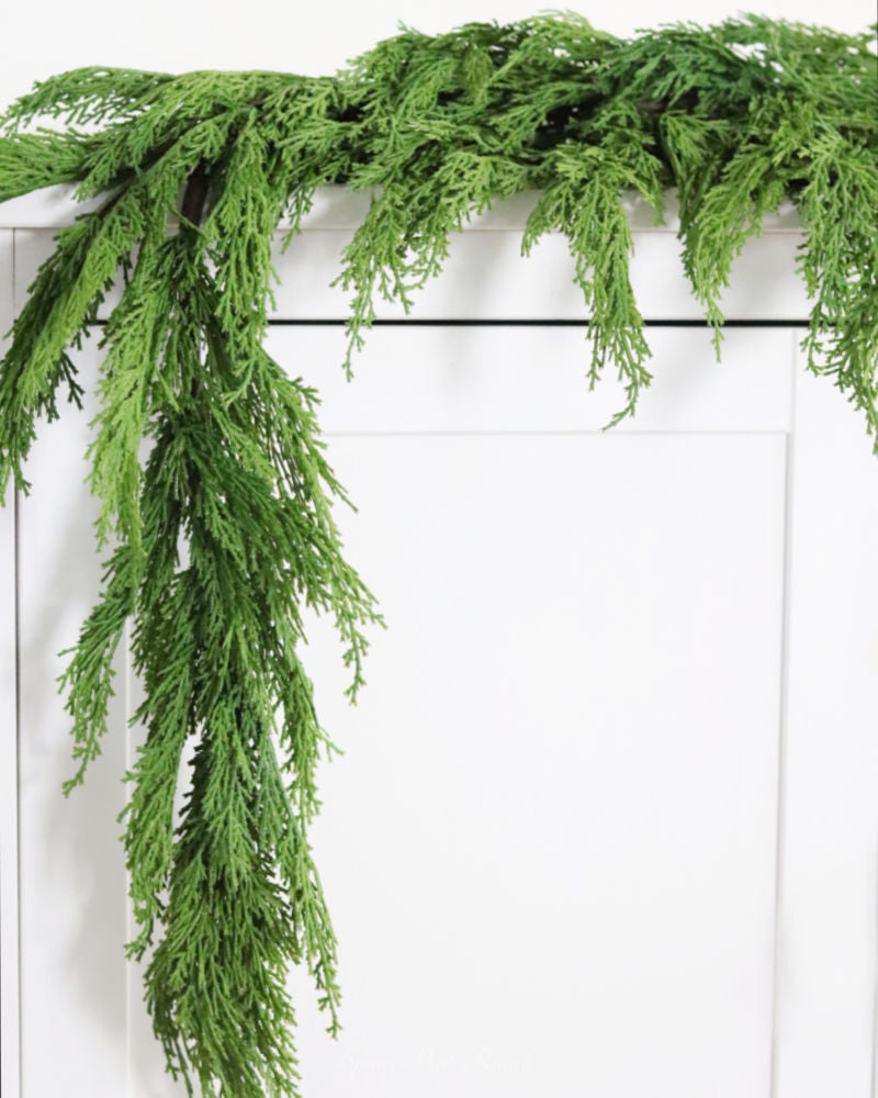 Whispy Cedar Greenery Collection Real Touch