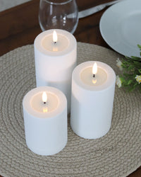 Deluxe Home White Outdoor LED Candles