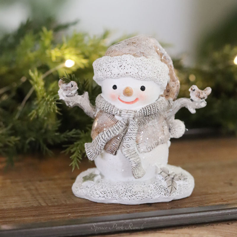 Winter Snowman Figurine