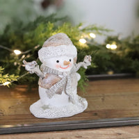 Winter Snowman Figurine