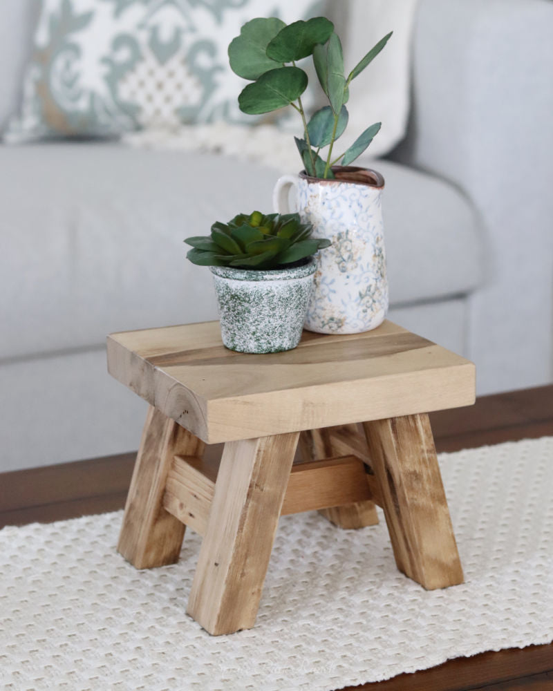 Reclaimed Decorative Wood Stool