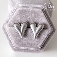 Caira Heart Stud Earrings