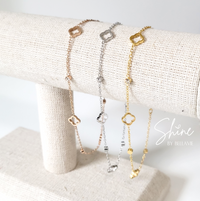 Chiara Quatrefoil Station Bracelet