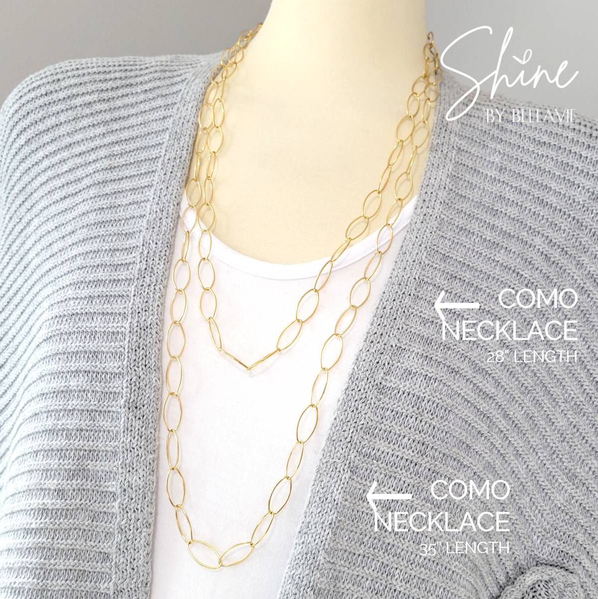 Como Open Link Necklace