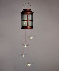 Bronze Butterfly Solar Hanging Lantern