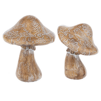 Carved Resin Mushroom