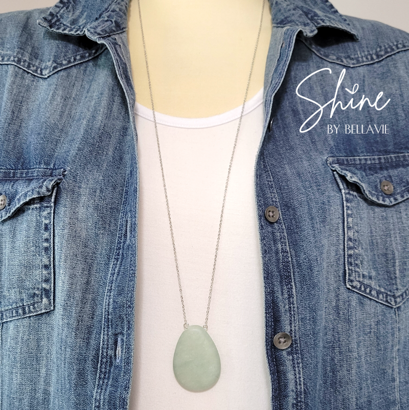 Mirage Frosted Stone Necklace
