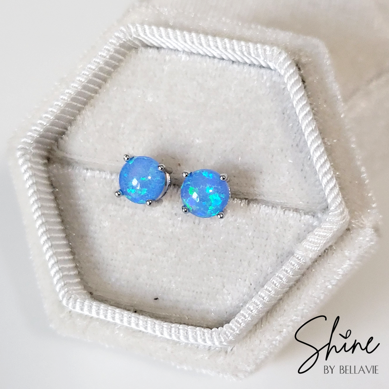 Opal Stud Earrings