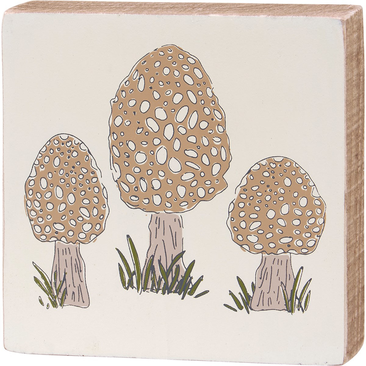 Block Sign Mushroom Set