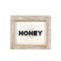 Reversible Honey and Bee Wood Sign