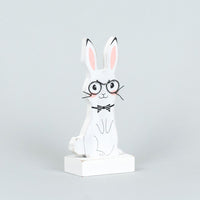 Wood Cutout Bunny on Stand