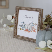 Beaded Frame Pumpkin Print