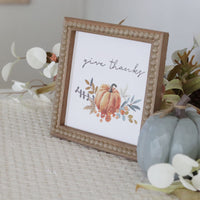 Beaded Frame Pumpkin Print