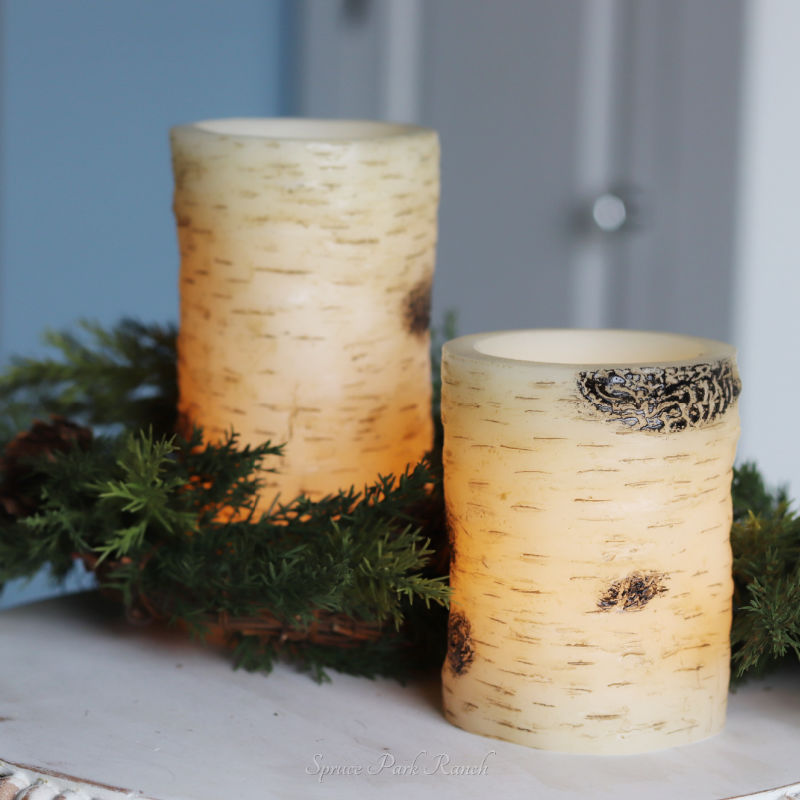 Glow Wick Birch Finish Candle Warm Glow