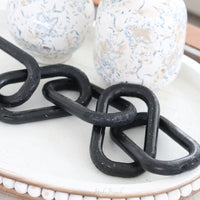 Wood Chain Links Black