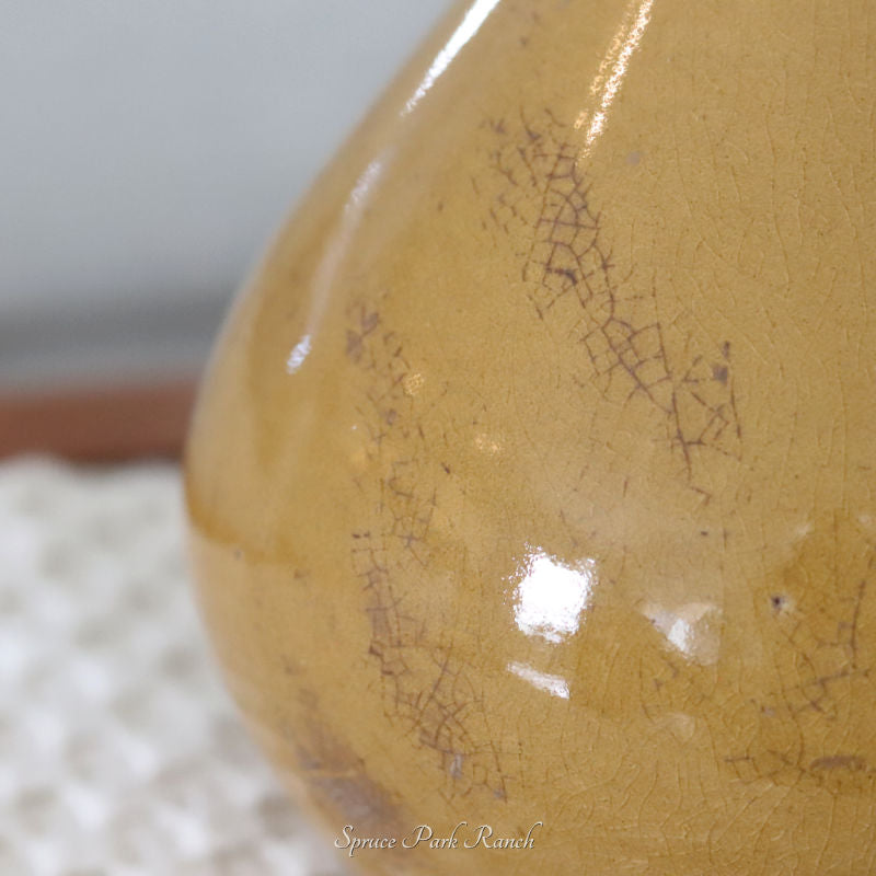 Butterscotch Crackle Glaze Terracotta Jug