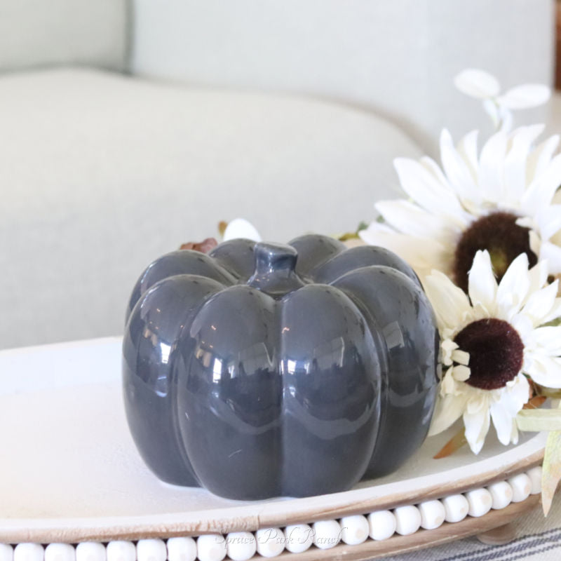 Ceramic Glazed Pumpkin