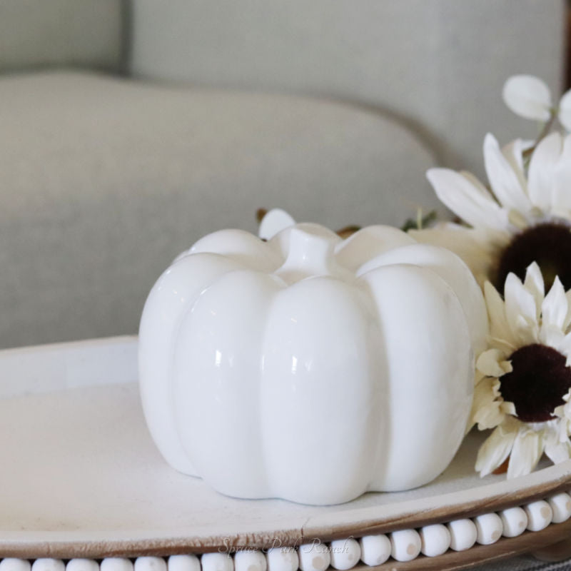 Ceramic Glazed Pumpkin