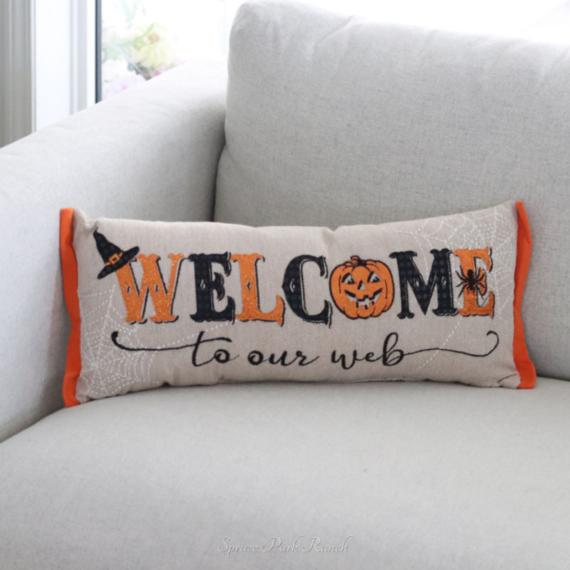 Welcome To Our Web Pillow