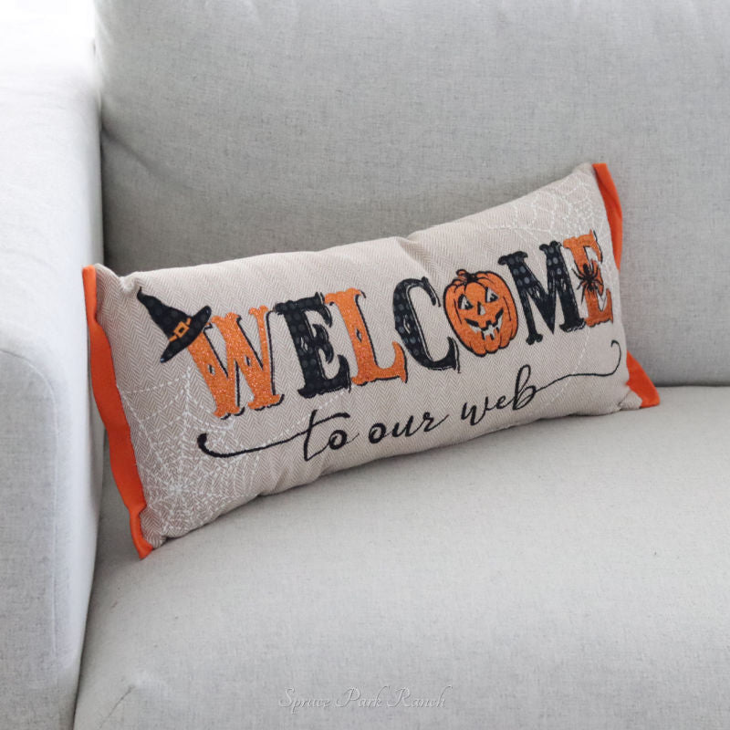 Welcome To Our Web Pillow