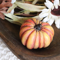 Antique Orange Resin Pumpkin