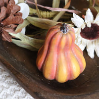 Antique Orange Resin Pumpkin