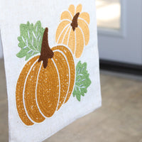 Pumpkin Applique Linen Table Runner