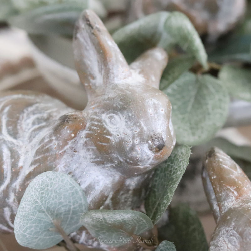 Whitewashed Terracotta Bunny