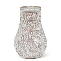 Weave Finish Stoneware Vase