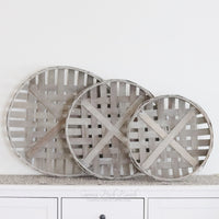 Round Basket Grey Finish