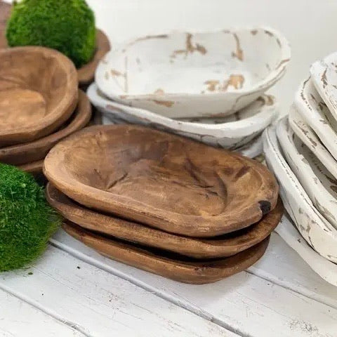 Petite Wood Dough Bowl