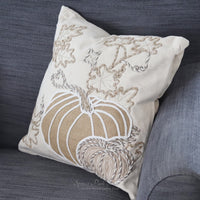 Pumpkin Applique Pillow