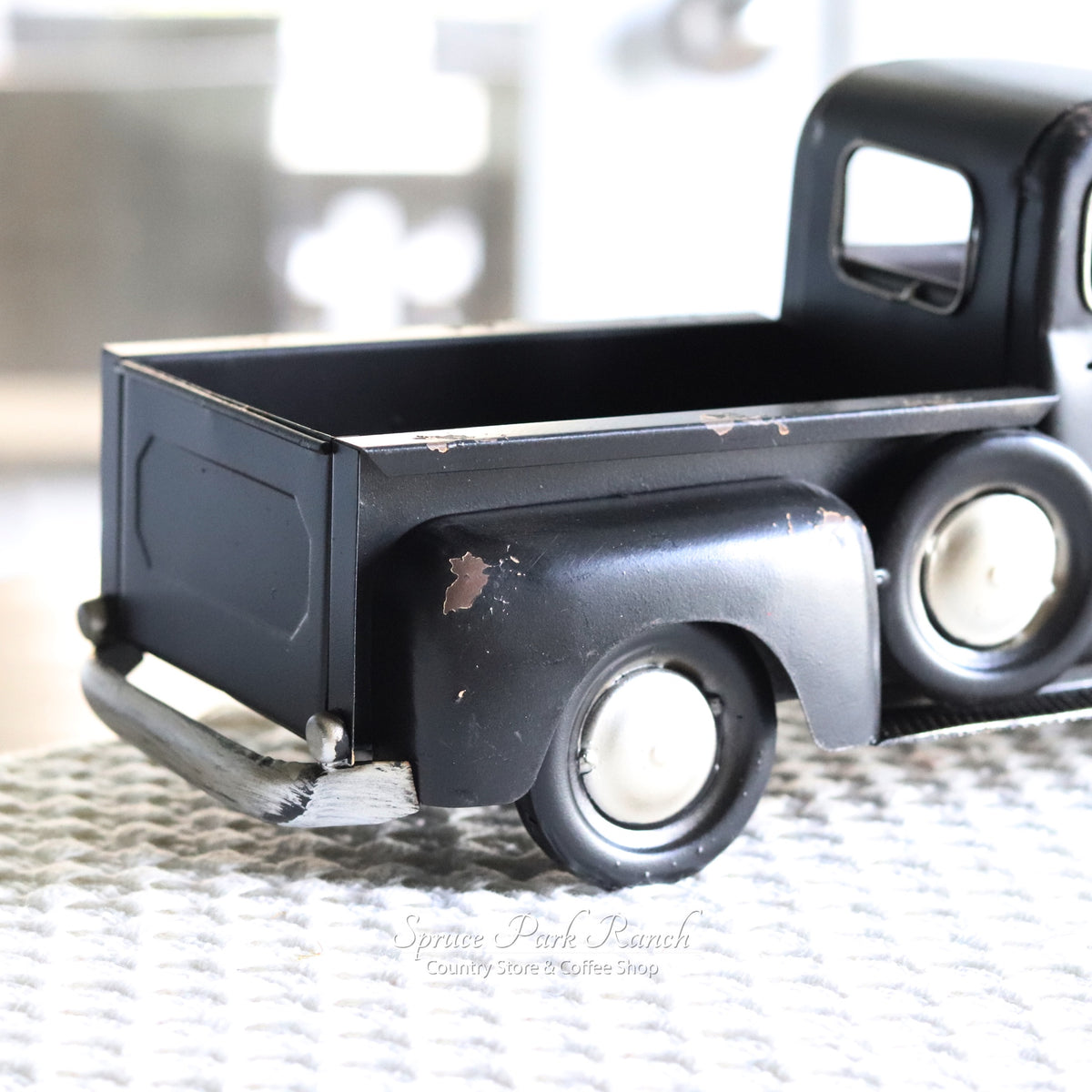 Metal Truck Planter Black