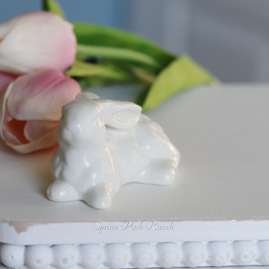 White Porcelain Bunny